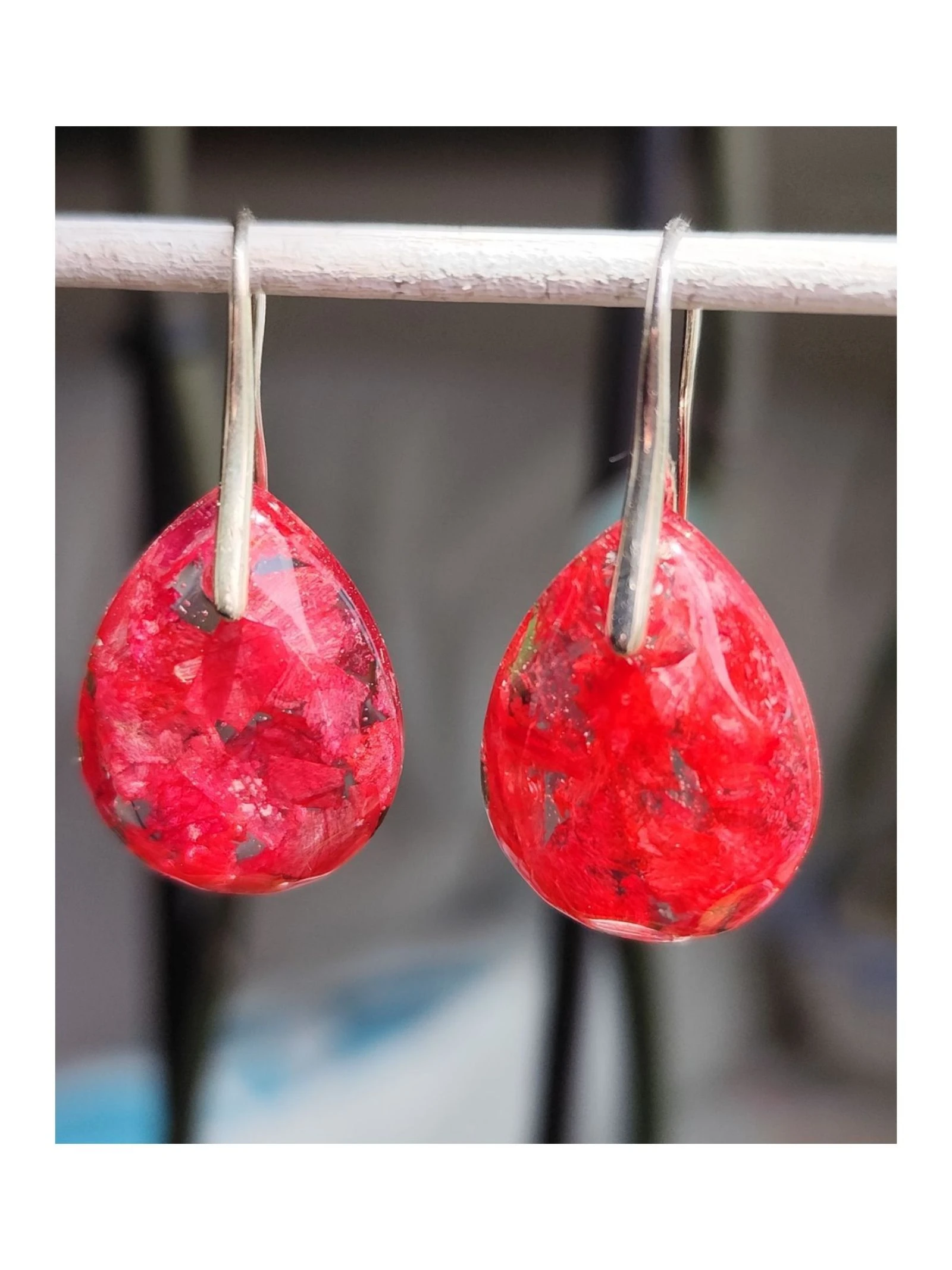 Pendientes #Geranio coral